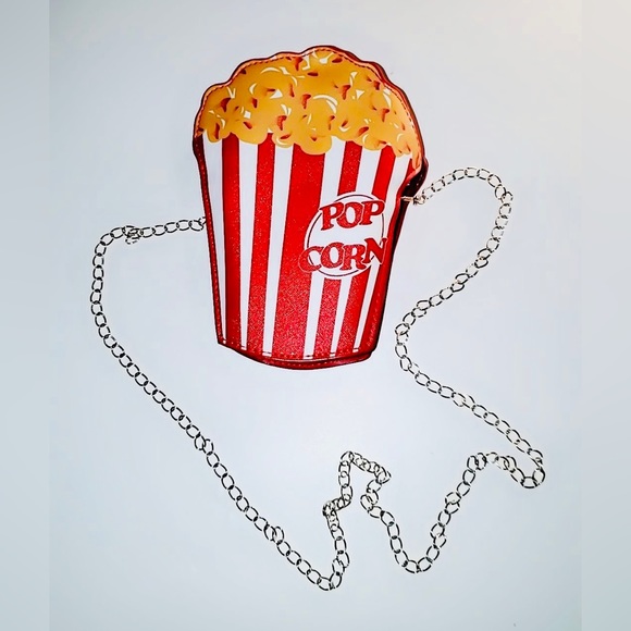 High Fashion Popcorn PU Leather Chain Crossbody Bag - NWOT. - Picture 13 of 14